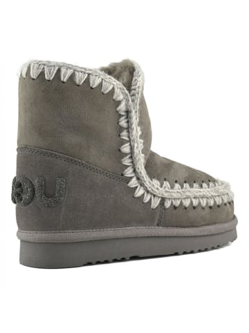 Mou Leren winterboots grijs