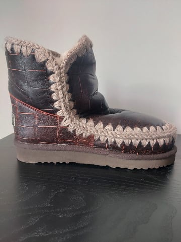 Mou Leren winterboots bruin