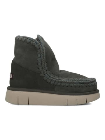 Mou Leder-Winterboots in Khaki