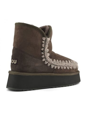 Mou Leren winterboots bruin