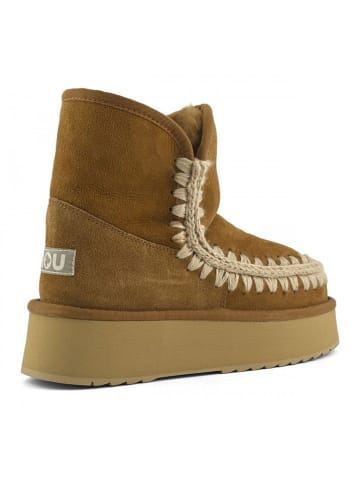 Mou Leren winterboots lichtbruin