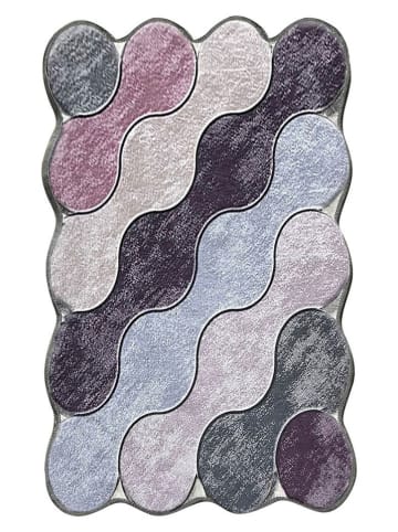 Mioli Kurzflor-Teppich ''Circle'' in Lila/ Anthrazit