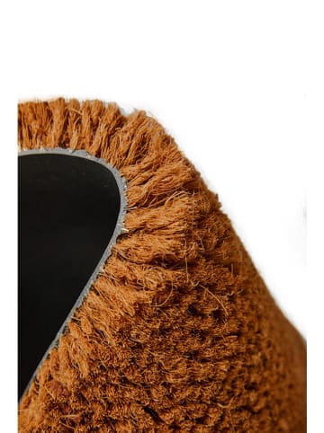 Mioli Kokos-deurmat zwart/crème