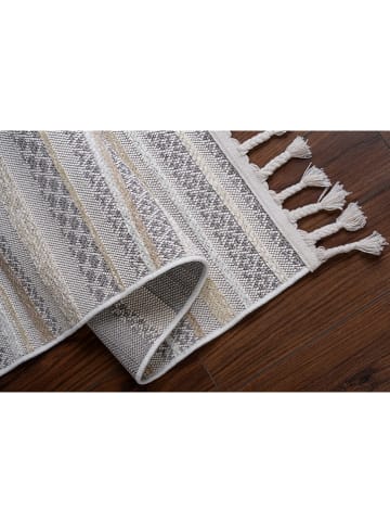 Mioli Kurzflor-Teppich "Meridyen" in Beige/ Weiß
