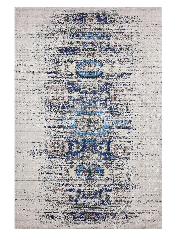 Mioli Laagpolig tapijt blauw/beige