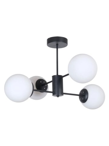 Opviq Hängeleuchte in Weiß/ Schwarz - (H)40 x Ø 15 cm