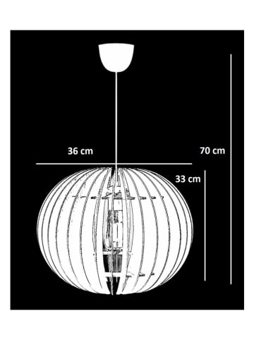 Opviq Lampa wisząca w kolorze białym - Ø 36 cm