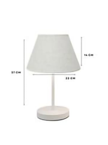 Opviq Tafellamp wit - (H)37 x Ø 22 cm