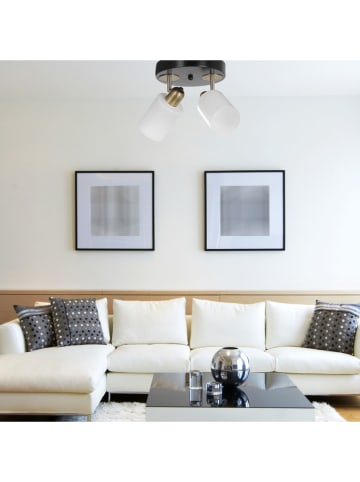 Opviq Hängeleuchte in Weiß/ Schwarz - (B)36 x (H)20 cm