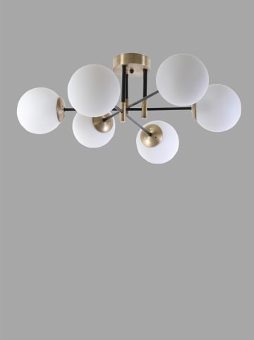 Opviq Deckenleuchte "Dolunay" in Weiß/ Gold - (B)65 x (H)35 cm