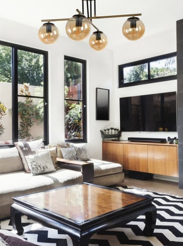 Opviq Deckenleuchte in Gold/ Schwarz - (B)70 x (H)40 cm