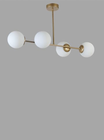 Opviq Hängeleuchte in Weiß/ Gold - (B)90 x (H)65 cm