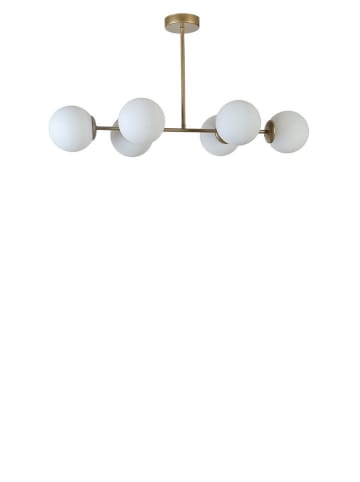 Opviq Deckenleuchte in Weiß/ Gold - (B)90 x (H)65 cm