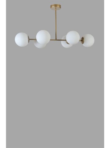 Opviq Deckenleuchte in Weiß/ Gold - (B)90 x (H)65 cm