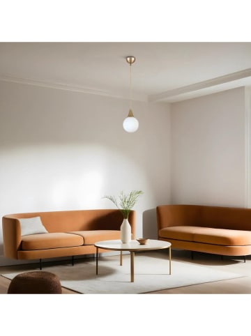 Opviq Hängeleuchte in Weiß/ Gold - (H)70 x Ø 15 cm