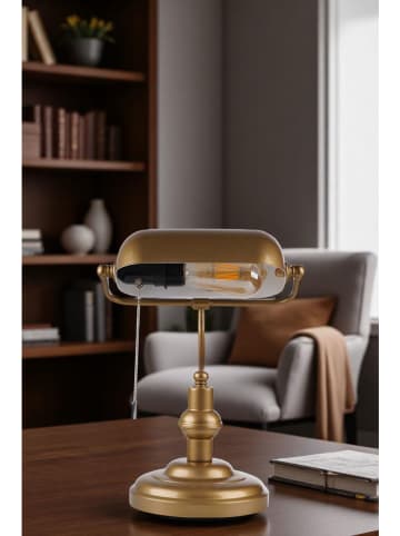 Opviq Tischleuchte in Gold - (B)27 x (H)38 cm