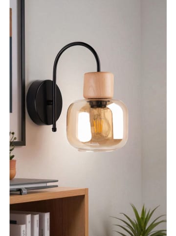 Opviq Wandlamp beige/zwart - (B)28 x (H)28 cm