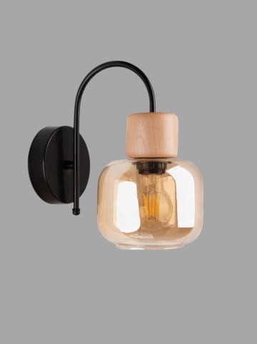 Opviq Wandleuchte in Beige/ Schwarz - (B)28 x (H)28 cm