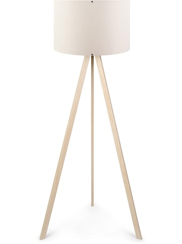 Opviq Standleuchte "Ayd" in Creme/ Natur - (H)140 cm