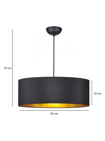 Opviq Lampa wisząca w kolorze czarnym - wys. 70 x Ø 50 cm