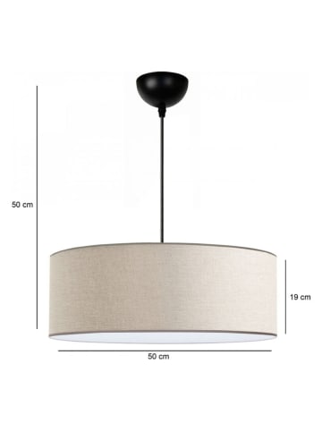 Opviq Hängeleuchte in Creme - (H)70 x Ø 50 cm