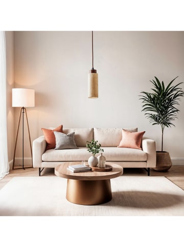Opviq Hängeleuchte "Babıl" in Beige/ Braun - (H)151 x Ø 6,5 cm