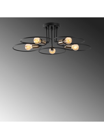 Opviq Lampa sufitowa "Circle" w kolorze czarnym - Ø 73 cm