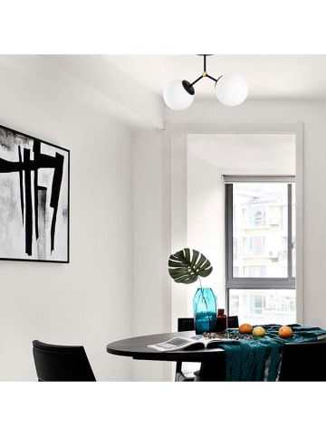 Opviq Lampa sufitowa w kolorze czarno-białym - 44 x 28 x 15 cm