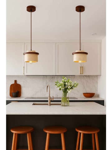 Opviq Hanglamp beige/bruin - (H)150 x Ø 12 cm