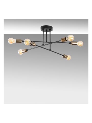 Opviq Deckenleuchte in Schwarz - (B)66 x (H)27 x (T)66 cm