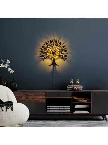 Opviq Wandleuchte in Schwarz - (B)50 x (H)46 cm