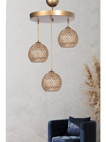 Opviq Lampa wisząca w kolorze jasnobrązowym - wys. 80 x Ø 32 cm