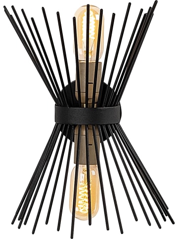 Opviq Wandleuchte in Schwarz - (B)23 x (H)33 cm