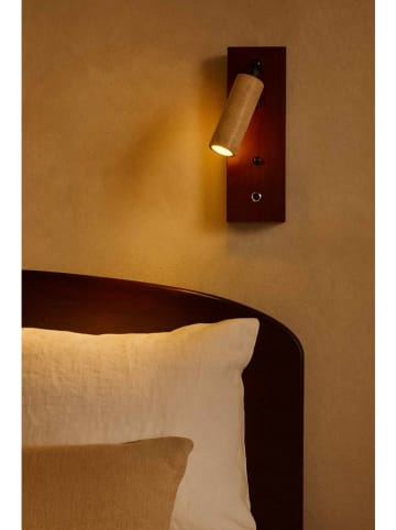 Opviq Lampa ścienna w kolorze beżowo-brązowym - wys. 22 cm