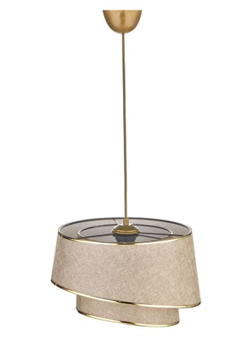 Opviq Hängeleuchte in Beige/ Gold - (H)54,5 x Ø 29 cm