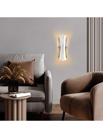 Opviq Wandleuchte in Silber - (B)17 x (H)48 cm