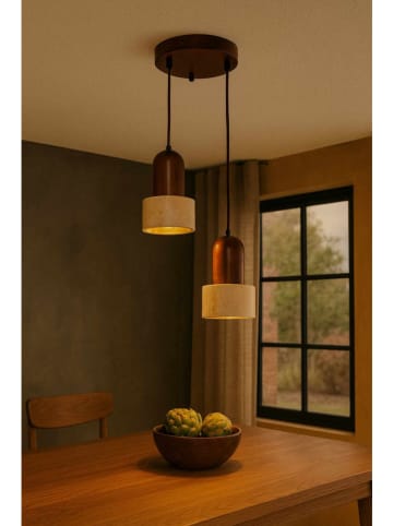 Opviq Hanglamp beige/bruin - (H)154 cm