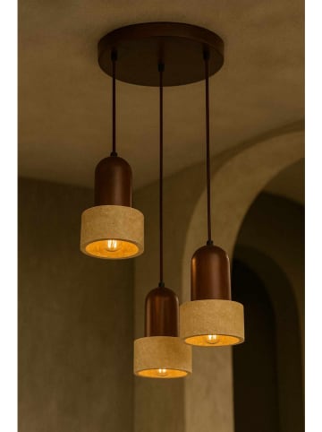 Opviq Hängeleuchte in Beige/ Braun - (B)30 x (H)154 cm