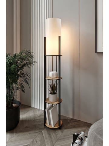 Opviq Standleuchte in Schwarz/ Hellbraun - (H)135 cm