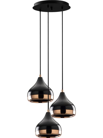 Opviq Hanglamp "Yildo" zwart/koperkleurig - Ø 37 cm