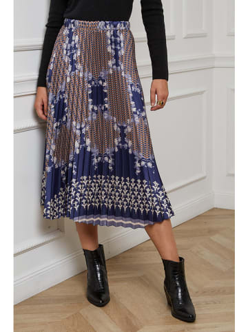 L'armoire de Suzette Plisseerock in Dunkelblau