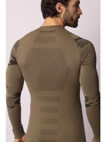 Spaio Koszulka termiczna "Tactical" w kolorze khaki
