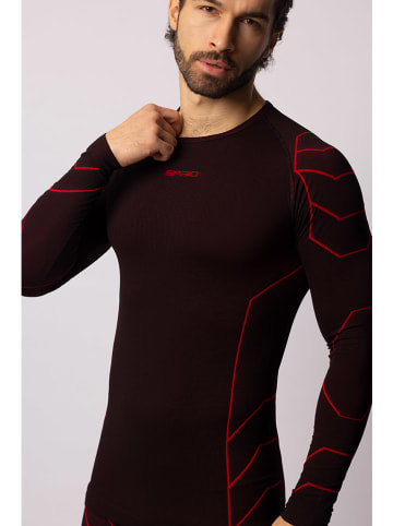 Spaio Koszulka termiczna "Rapid" w kolorze bordowym