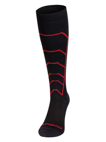 Spaio Skarpety funkcyjne "Rapid" w kolorze czarno-czerwonym