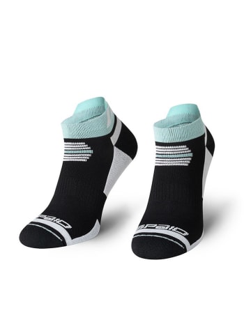 Spaio Laufsocken "Running" in Schwarz/ Türkis