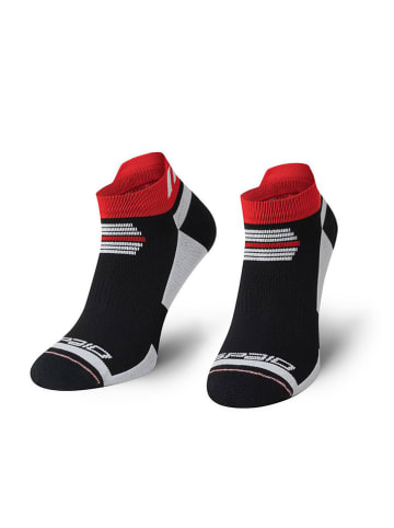 Spaio Laufsocken "Running" in Schwarz/ Rot