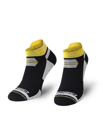Spaio Laufsocken "Running" in Schwarz/ Gelb