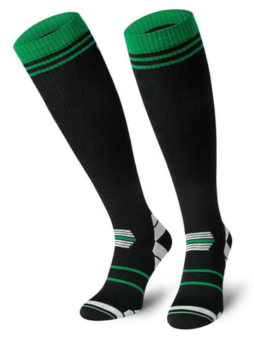 Spaio Ski-/snowboardkniekousen "01" zwart/groen