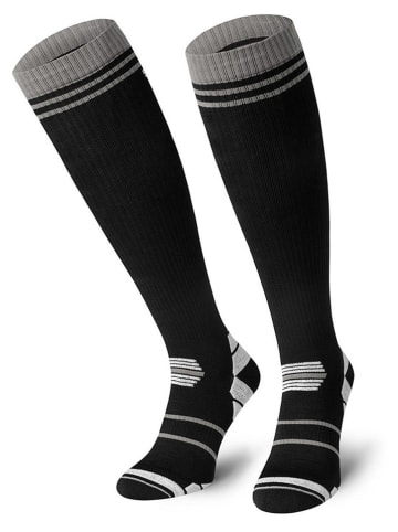 Spaio Ski-/snowboardkniekousen "01" zwart/grijs