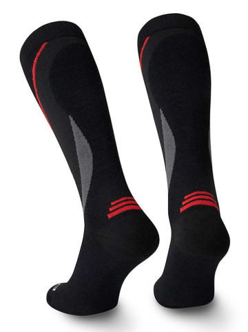 Spaio Podkolanówki narciarskie "Thermo-Evo" w kolorze czarno-czerwonym